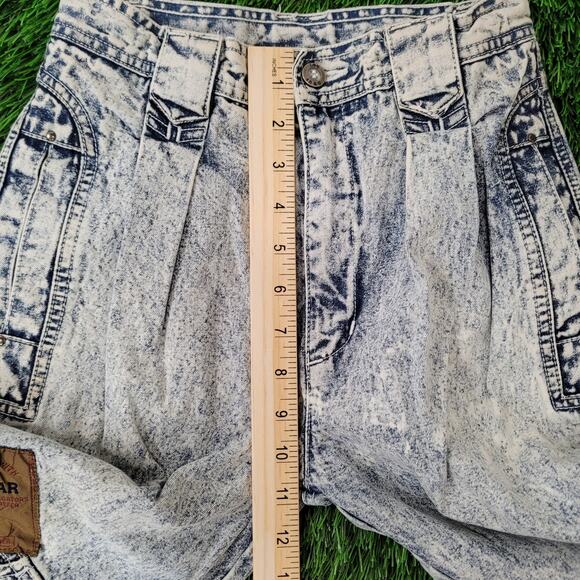 Vintage 80s LEE Acid-Wash Jeans Womens 00 22x27 Air-Gear - Picture 11 of 16